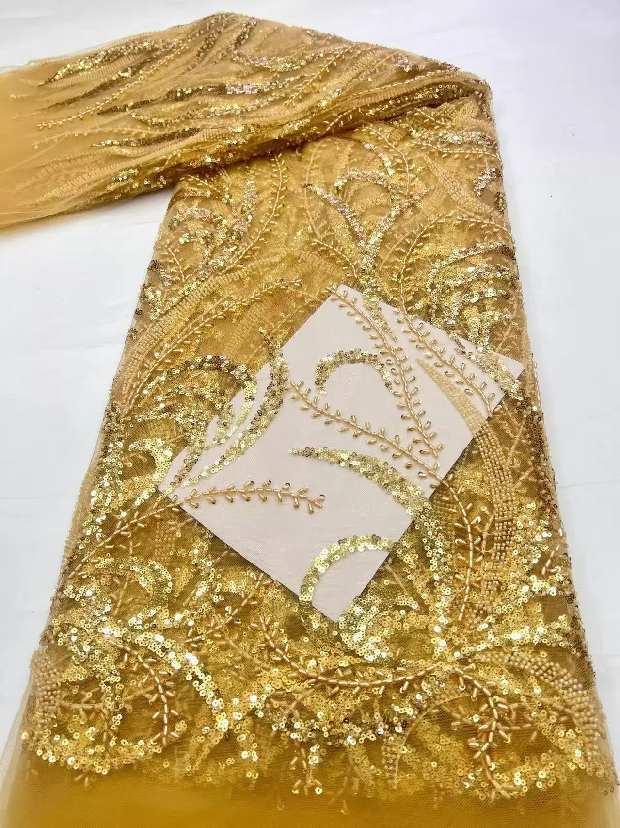 Embroidery Youtube - 5yard Pearl tube sequin embroidery tela,soft