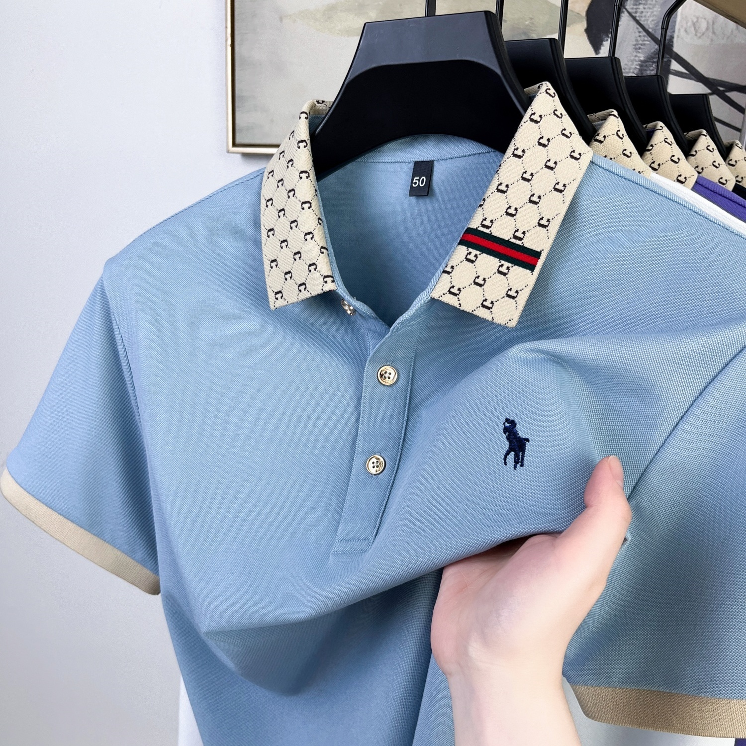 Embroidery Premium - Latest Men's Summer New Cotton Premium