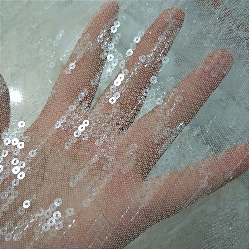 Embroidery Veil - Tulle Embroidery Fabric for Wedding Dresses