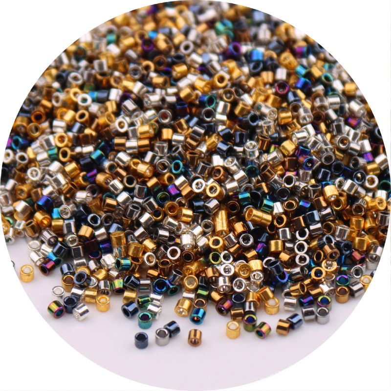 Embroidery Glass Beads - 365pcs 2mm Japan Metallic Bronze Color