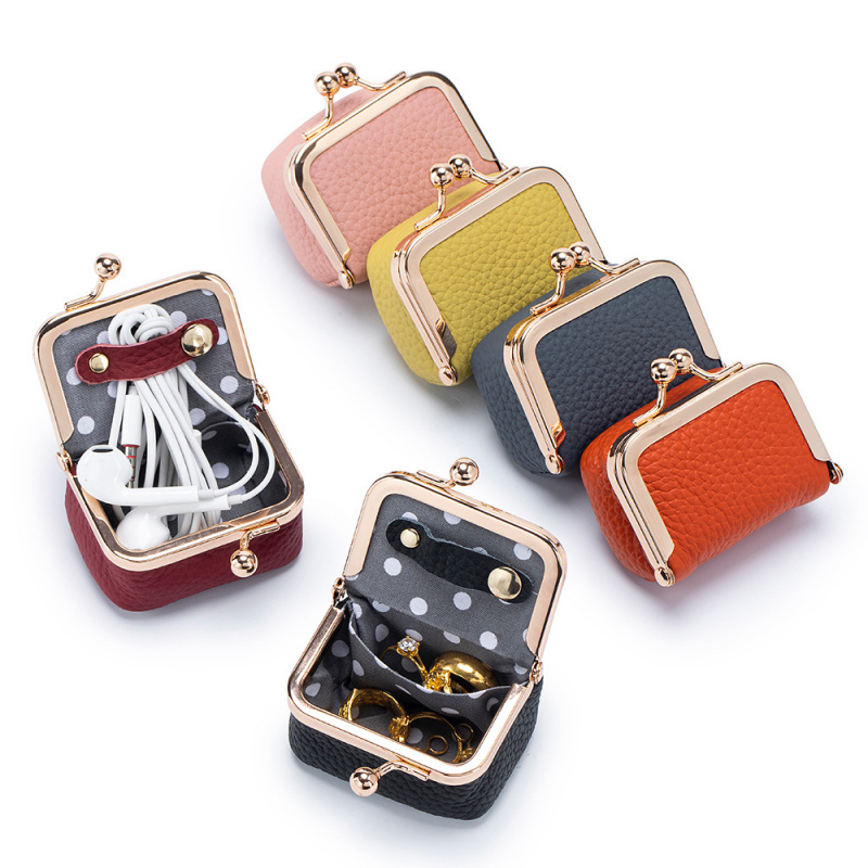 Embroidery Wallet - Mini Leather Coin Purse – with