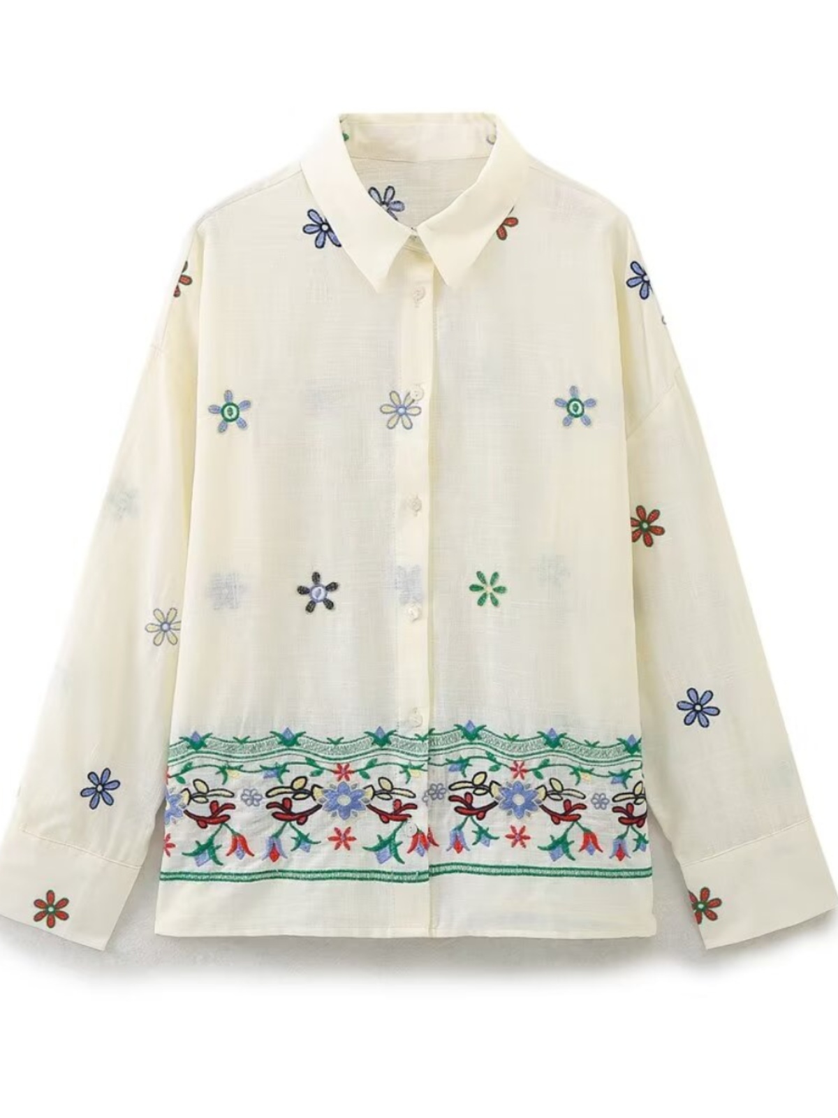 WMXZ Summer Loose Shirt Floral - огляд і ціна Embroidery Premium