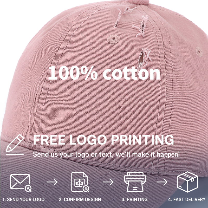 Custom Logo Retro Baseball Cap - огляд і ціна Embroidery Design Logo