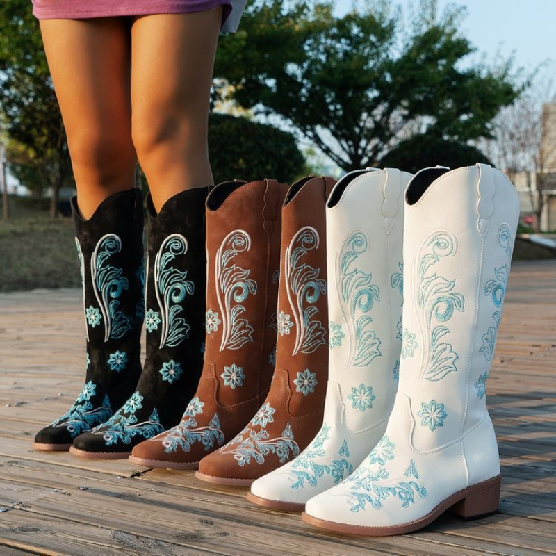 Retro Women Boot Fashion Women - огляд і ціна Embroidery Youtube