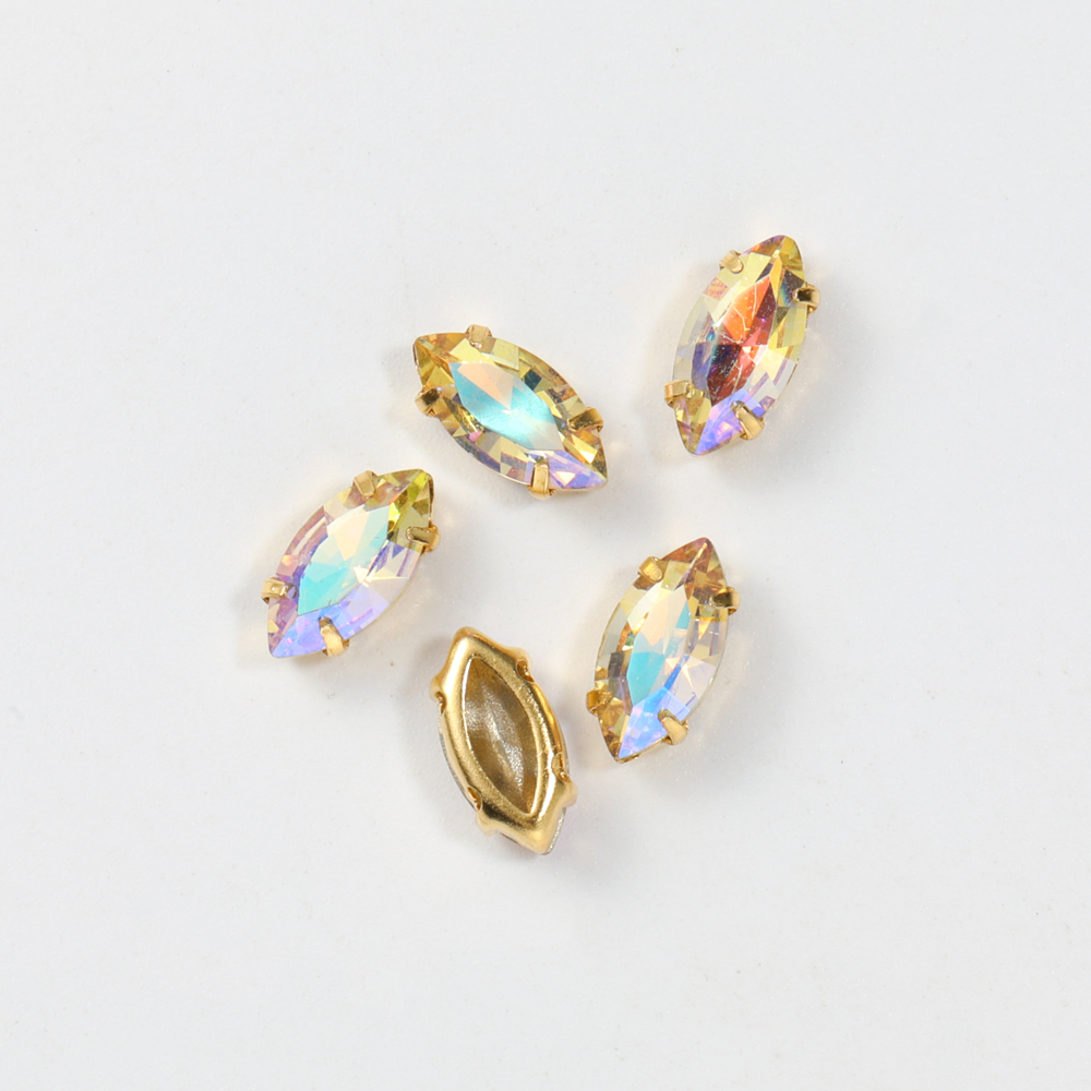 7x15mm Needlework Parts Sewing - огляд і ціна Embroidery Glass Beads