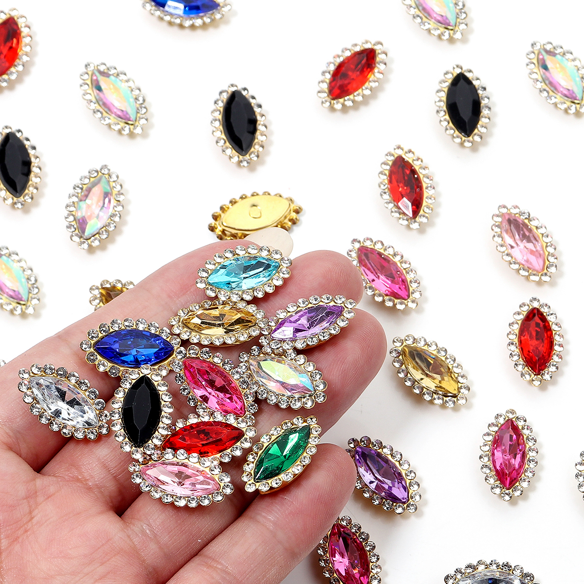 30pcs/lot Acrylic Horse Eye Se - огляд і ціна Embroidery Glass Beads