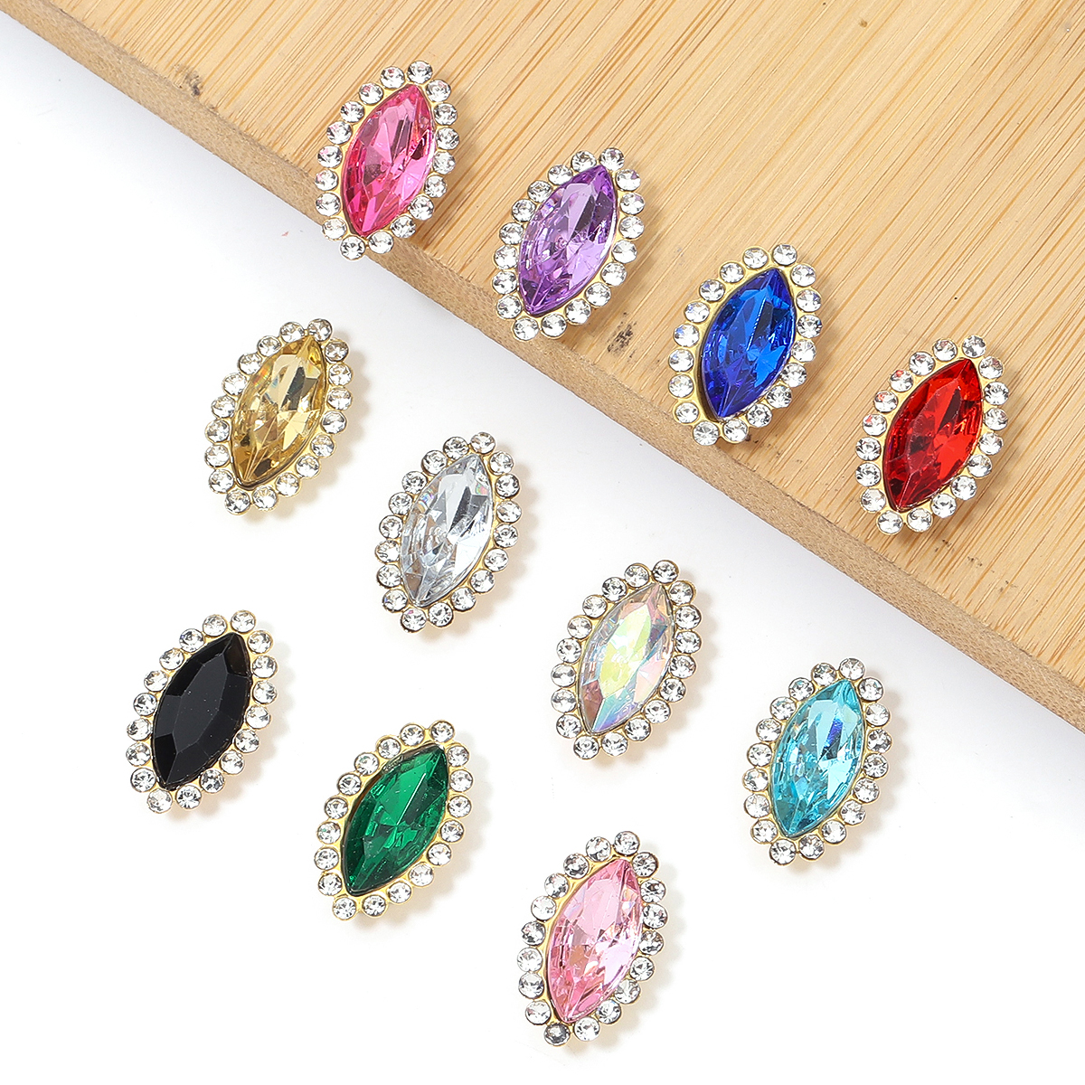 30pcs/lot Acrylic Horse Eye Se - огляд і ціна Embroidery Glass Beads