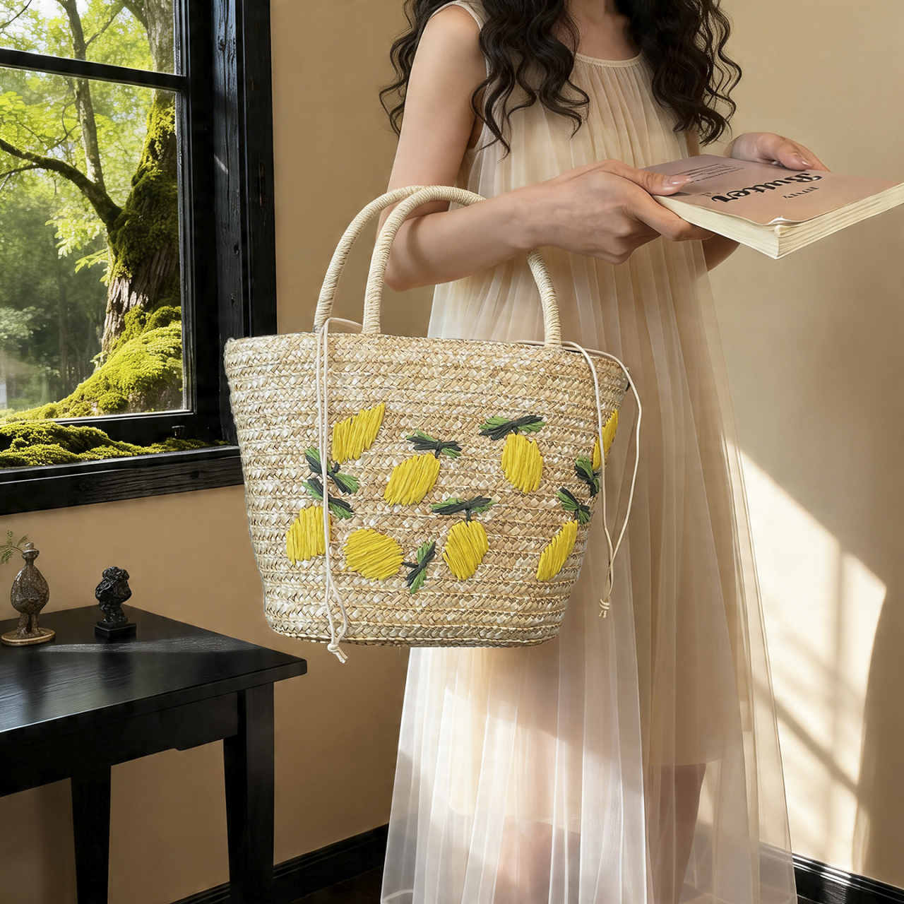 Women's Large Capacity Shoulde - огляд і ціна Embroidery Bali