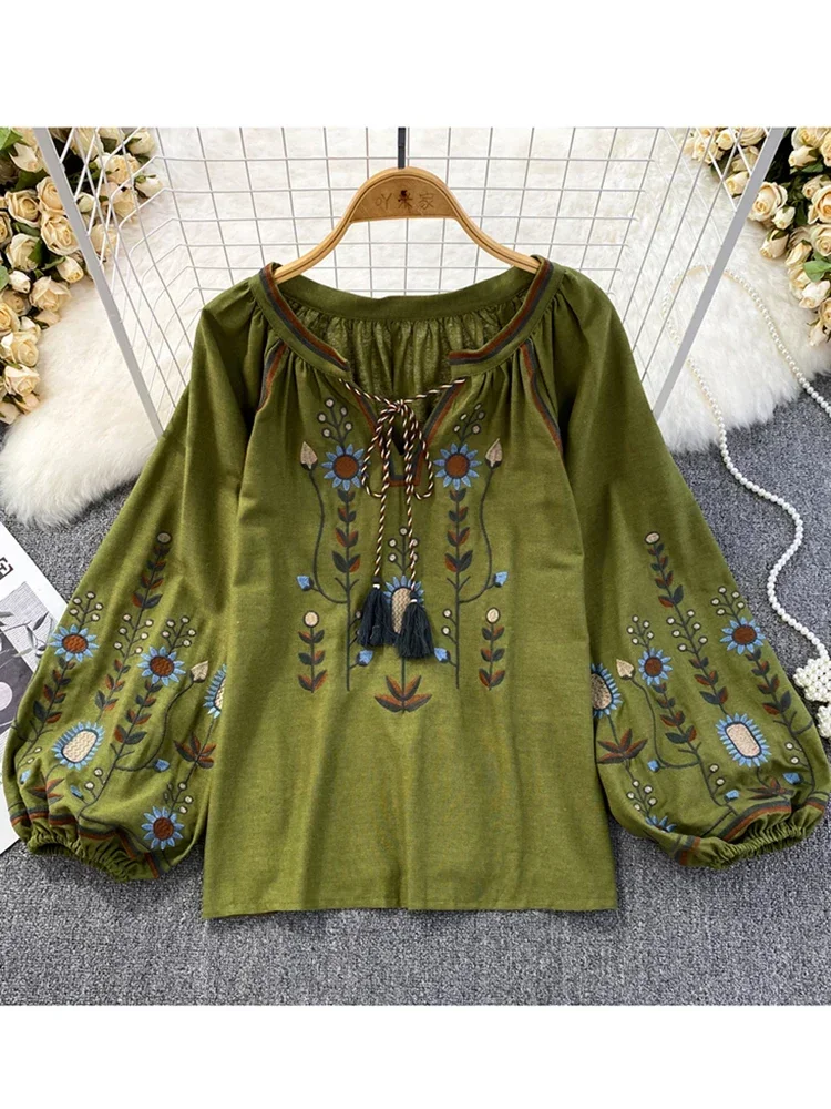 Women Spring Blouse Ethnic Sty - огляд і ціна Embroidery Class