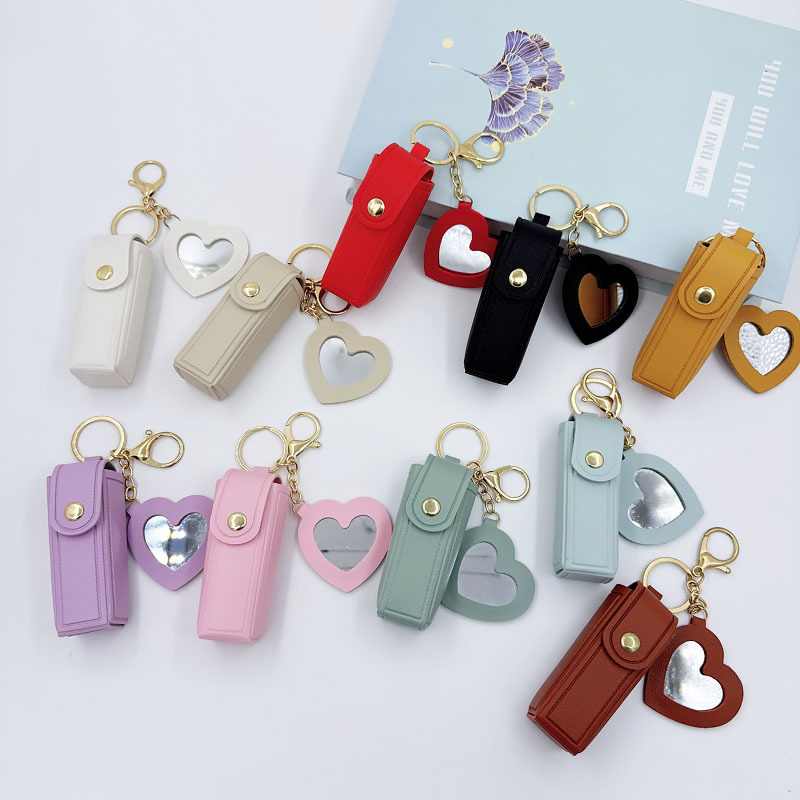 Leather heart-shaped mirror li - огляд і ціна Embroidery Wallet
