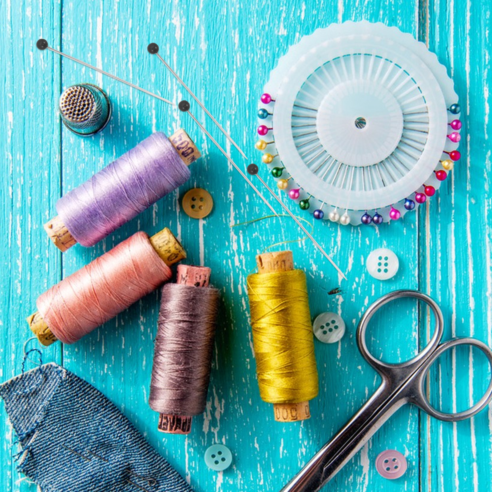 250 Pcs Large Eye Sewing Needl - огляд і ціна Embroidery Glass Beads