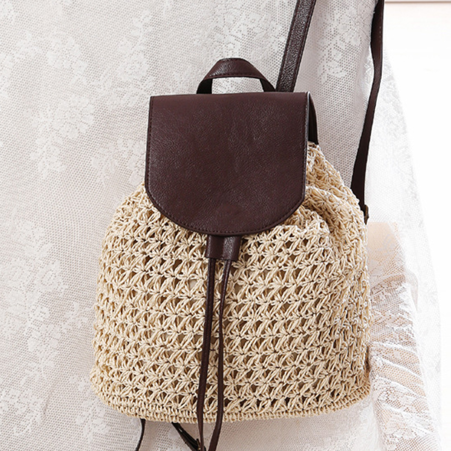 Summer's straw flip backpack n - огляд і ціна Embroidery Bali