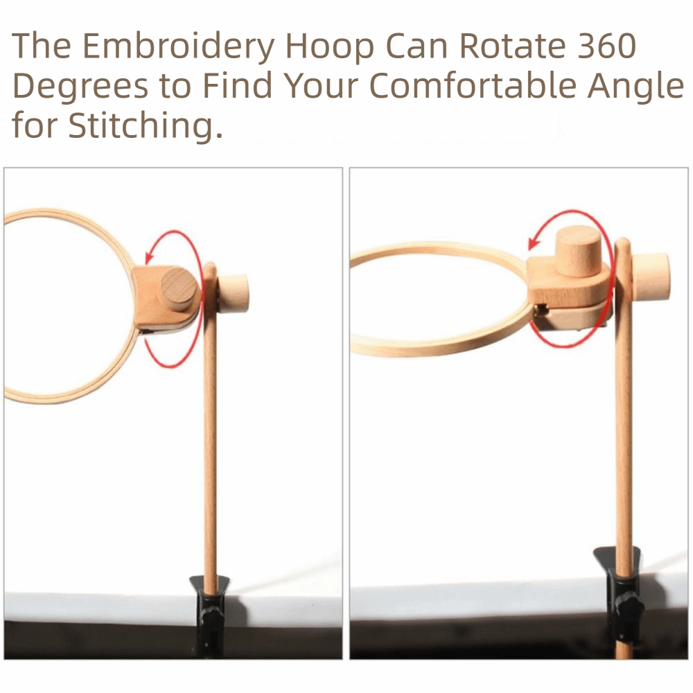 Beech Wood Embroidery Frame La - огляд і ціна Embroidery Hoop Stand