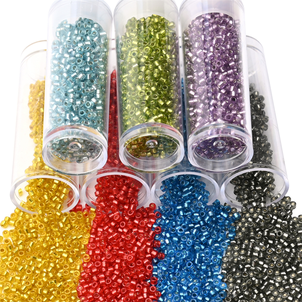 2mm Silver Colour Inside Mini  - огляд і ціна Embroidery Glass Beads