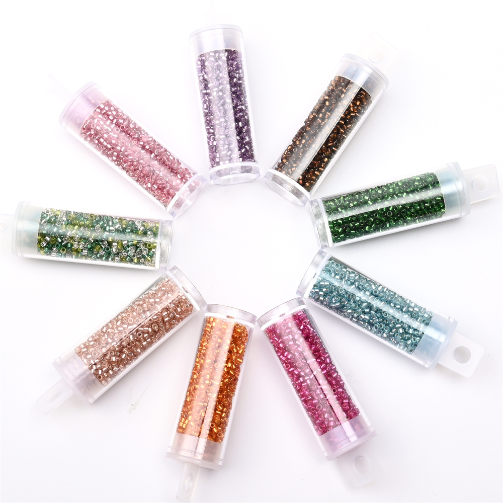 2mm Silver Colour Inside Mini  - огляд і ціна Embroidery Glass Beads