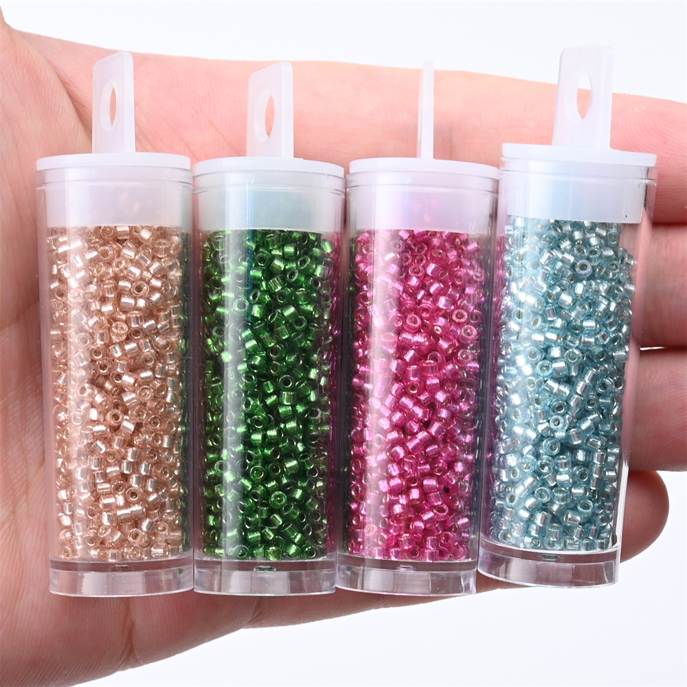 2mm Silver Colour Inside Mini  - огляд і ціна Embroidery Glass Beads