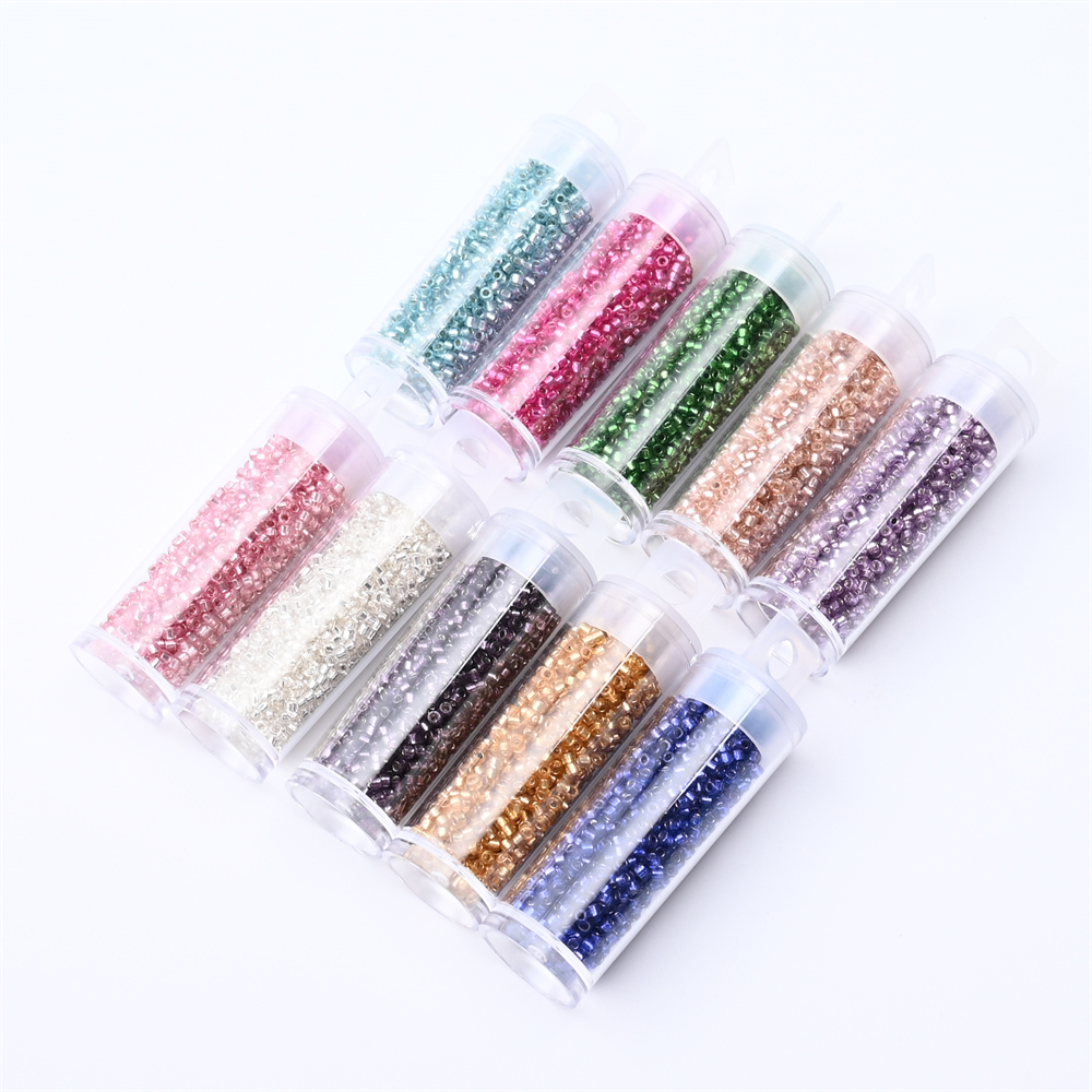 2mm Silver Colour Inside Mini  - огляд і ціна Embroidery Glass Beads