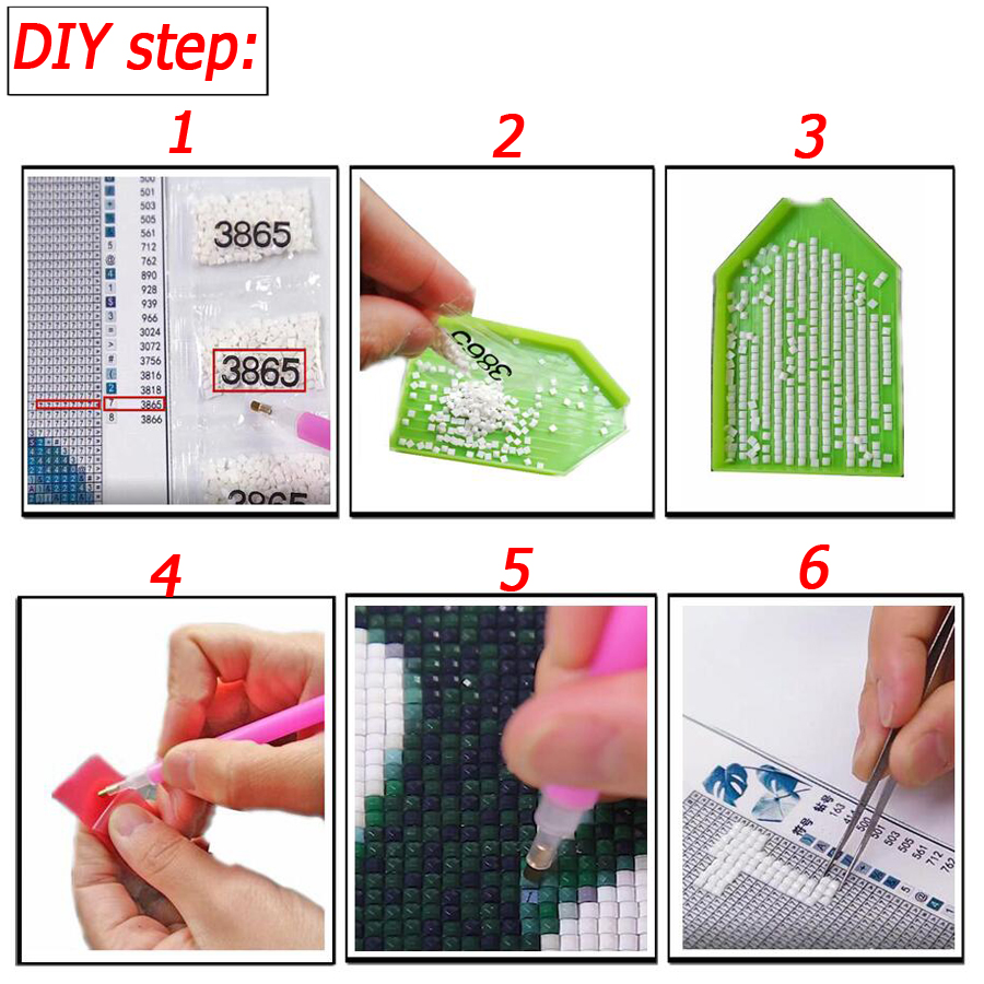 5D round square diamond embroi - огляд і ціна Embroidery In Egypt