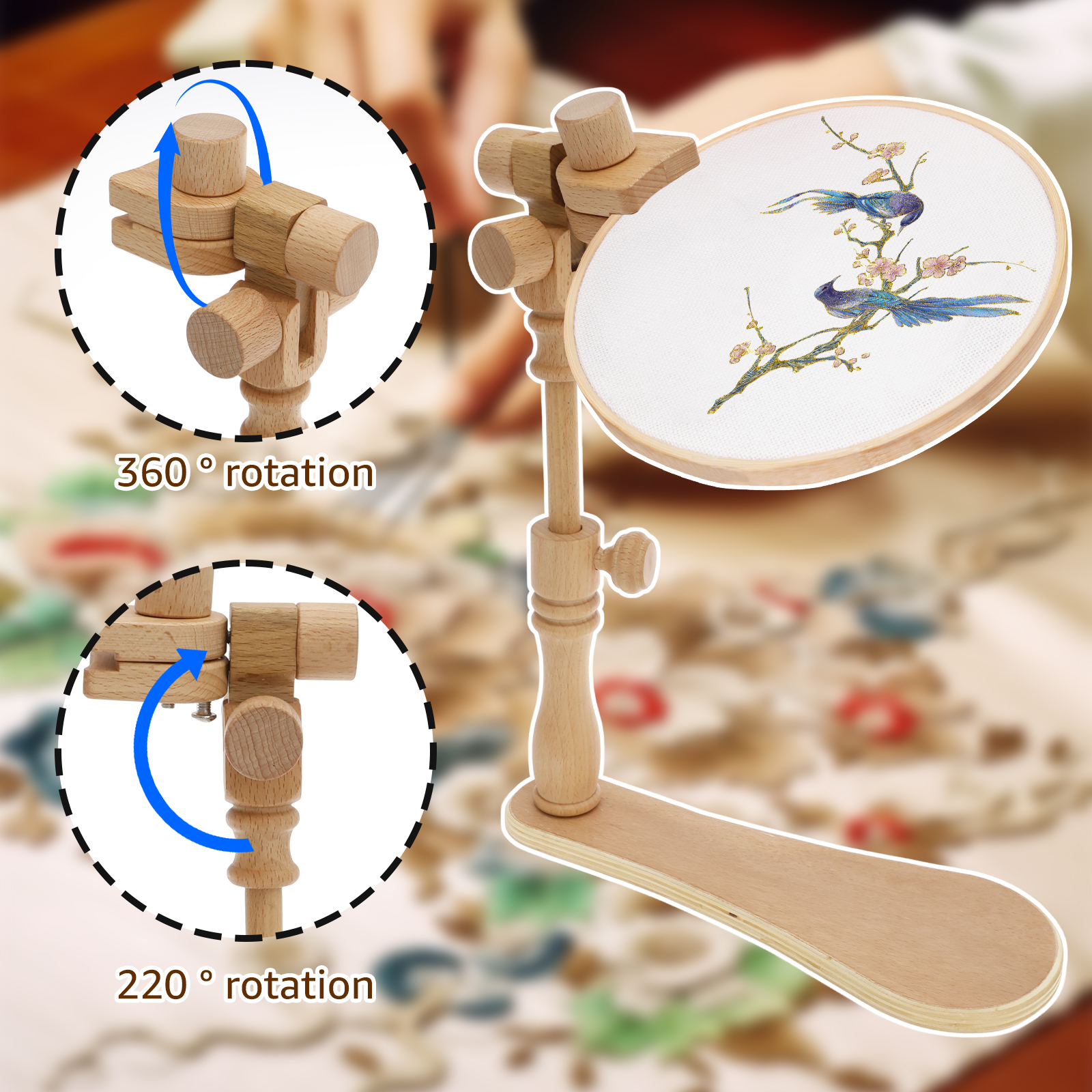 Embroidery Hoops Stand Adjusta - огляд і ціна Embroidery Hoop Stand