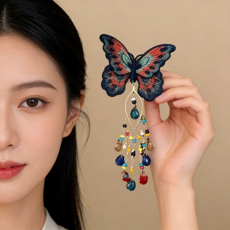 New Chinese Style Knitting But - огляд і ціна Embroidery Glass Beads