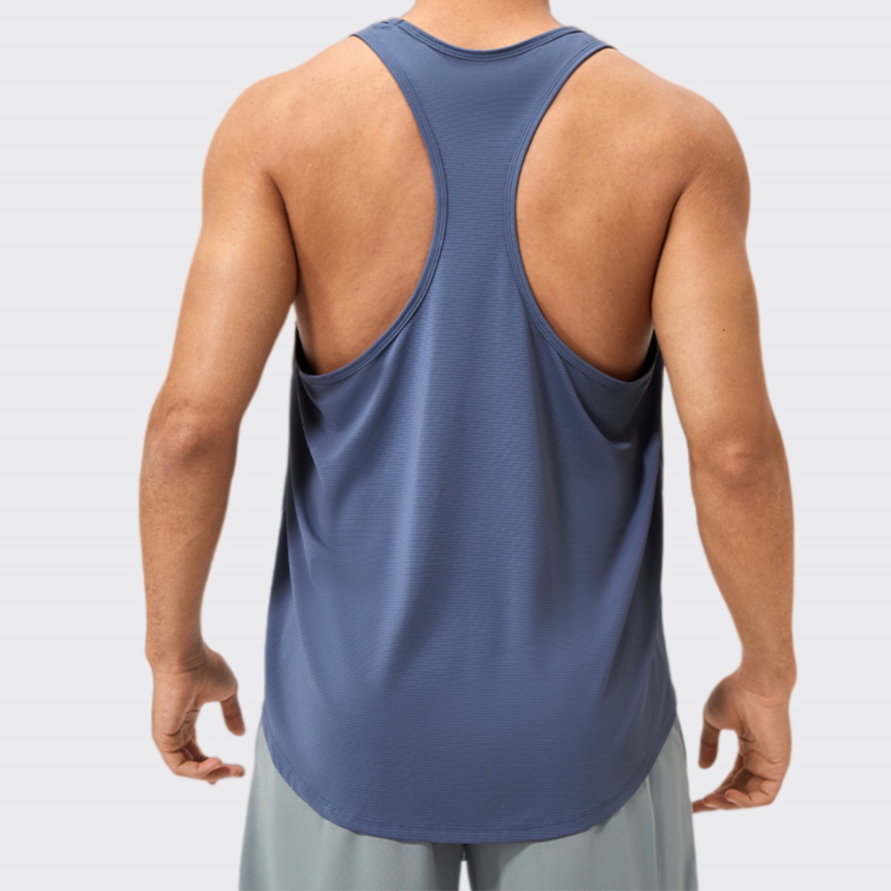 Men's Sleeveless Shirt Fitness - огляд і ціна Embroidery H&M