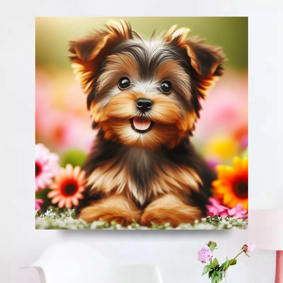 Yorkshire Terrier Dog 5D DIY D - огляд і ціна Embroidery Handicraft