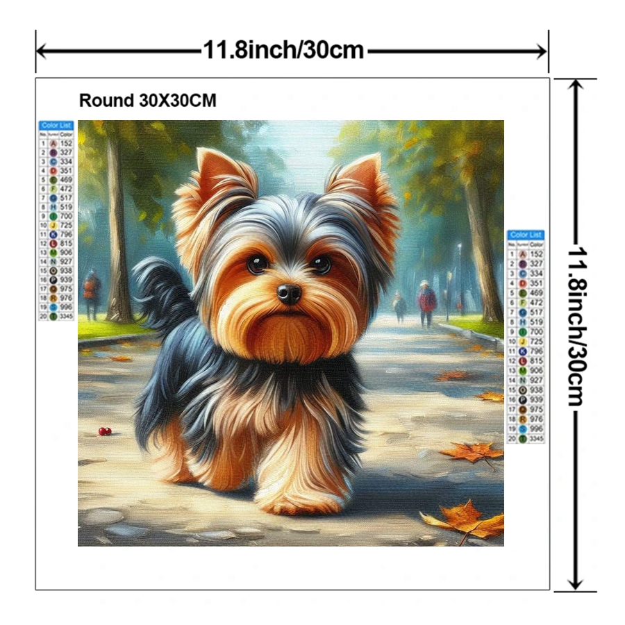 Yorkshire Terrier Dog 5D DIY D - огляд і ціна Embroidery Handicraft