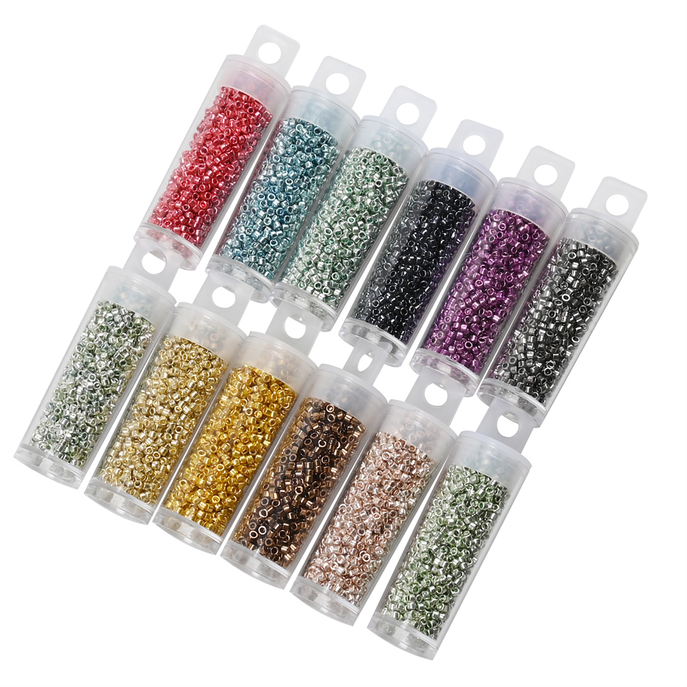 1200Pcs/Tube Metallic Japan Be - огляд і ціна Embroidery Glass Beads