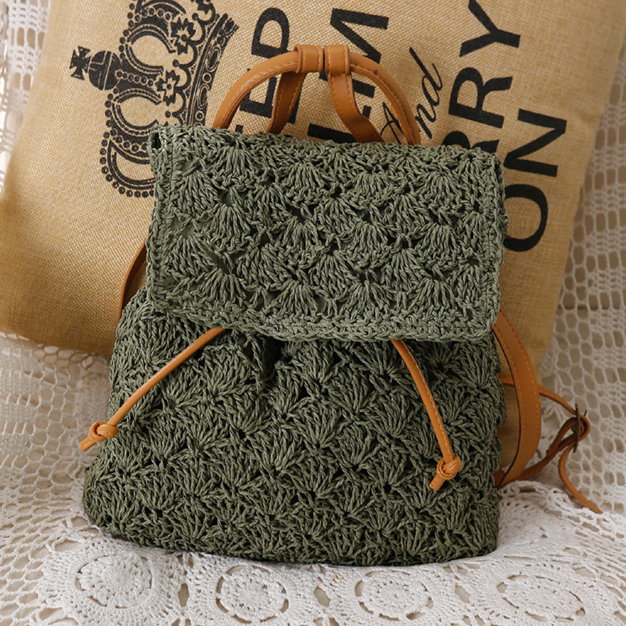 Summer's straw flip backpack n - огляд і ціна Embroidery Bali