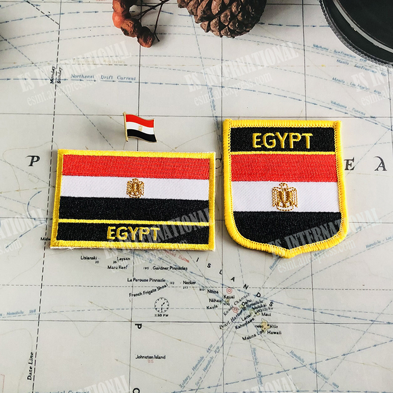 EGYPT  National Flag Embroider - огляд і ціна Embroidery In Egypt