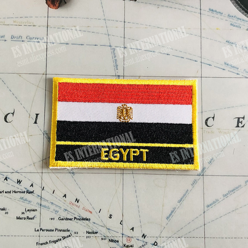EGYPT  National Flag Embroider - огляд і ціна Embroidery In Egypt