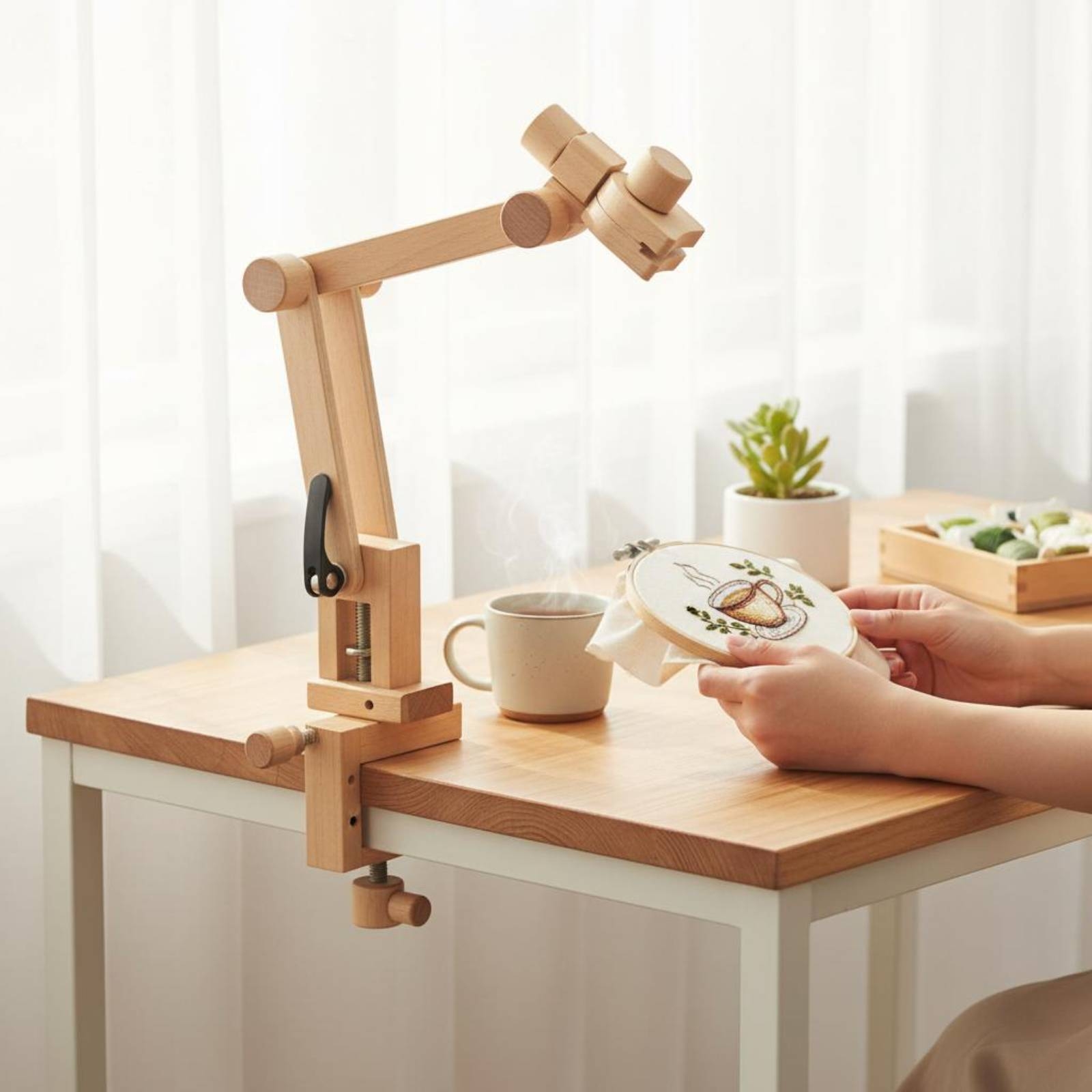 Table Clamp Embroidery Stand F - огляд і ціна Embroidery Hoop Stand