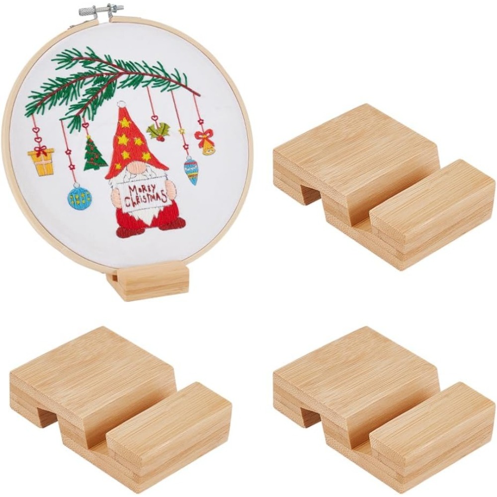 4Pcs Embroidery Hoop Wooden Ba - огляд і ціна Embroidery Hoop Stand