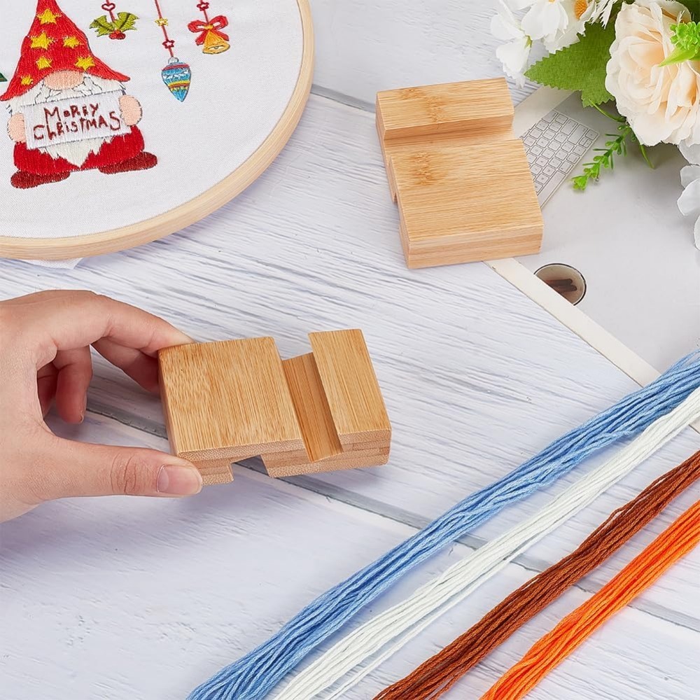 4Pcs Embroidery Hoop Wooden Ba - огляд і ціна Embroidery Hoop Stand