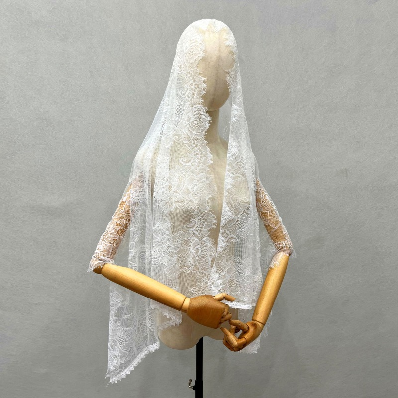 New Elegant Lace Scarf Hollow  - огляд і ціна Embroidery Veil