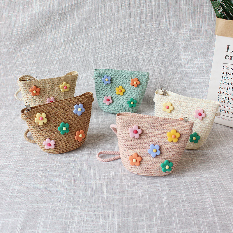 Children's Straw Crossbody Bag - огляд і ціна Embroidery Wallet