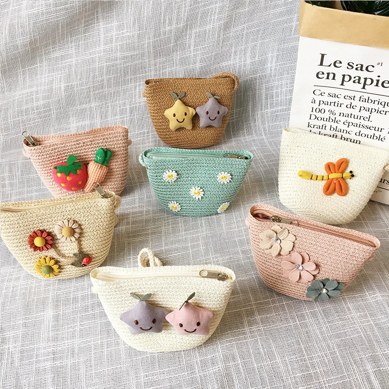 Children's Straw Crossbody Bag - огляд і ціна Embroidery Wallet