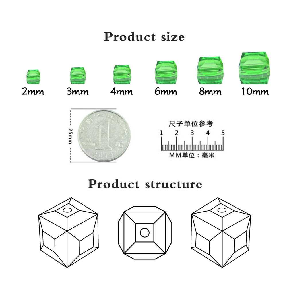 Austrian Glass Square Beads Gr - огляд і ціна Embroidery Glass Beads
