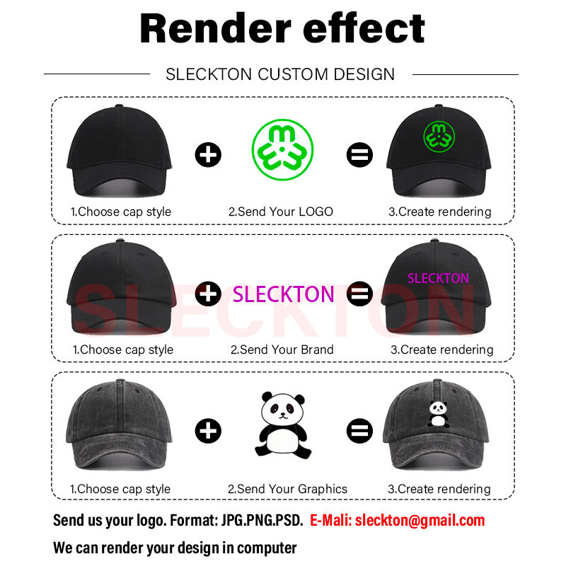 SLECKTON Custom Hat Logo Embro - огляд і ціна Embroidery Design Logo