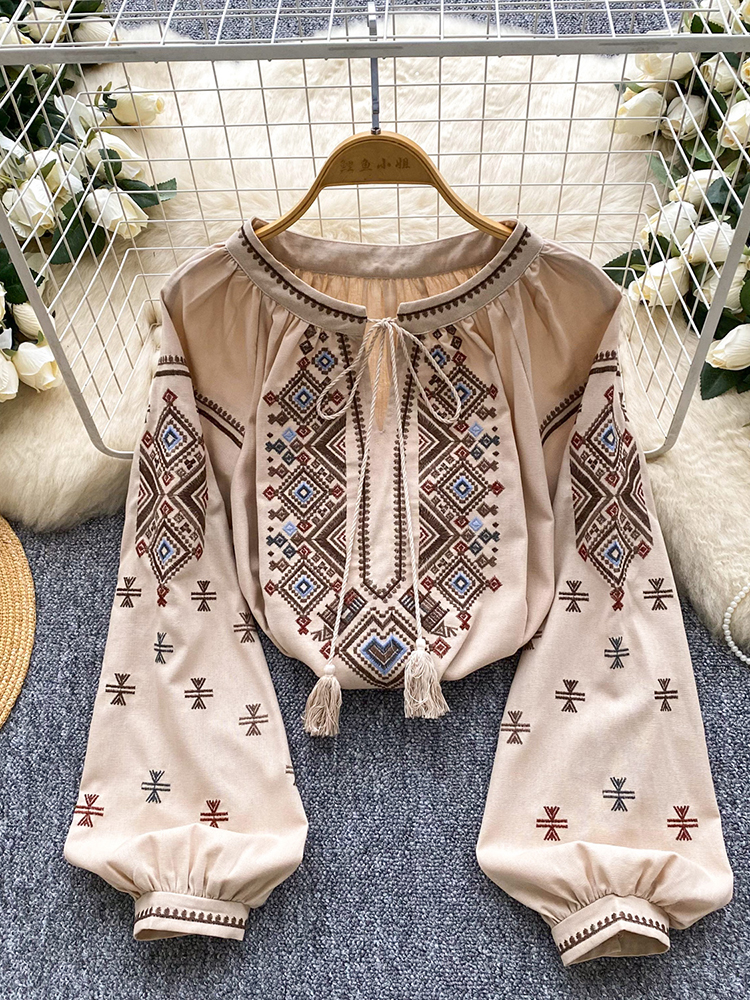 Women Autumn Blouse Loose Arti - огляд і ціна Embroidery Class