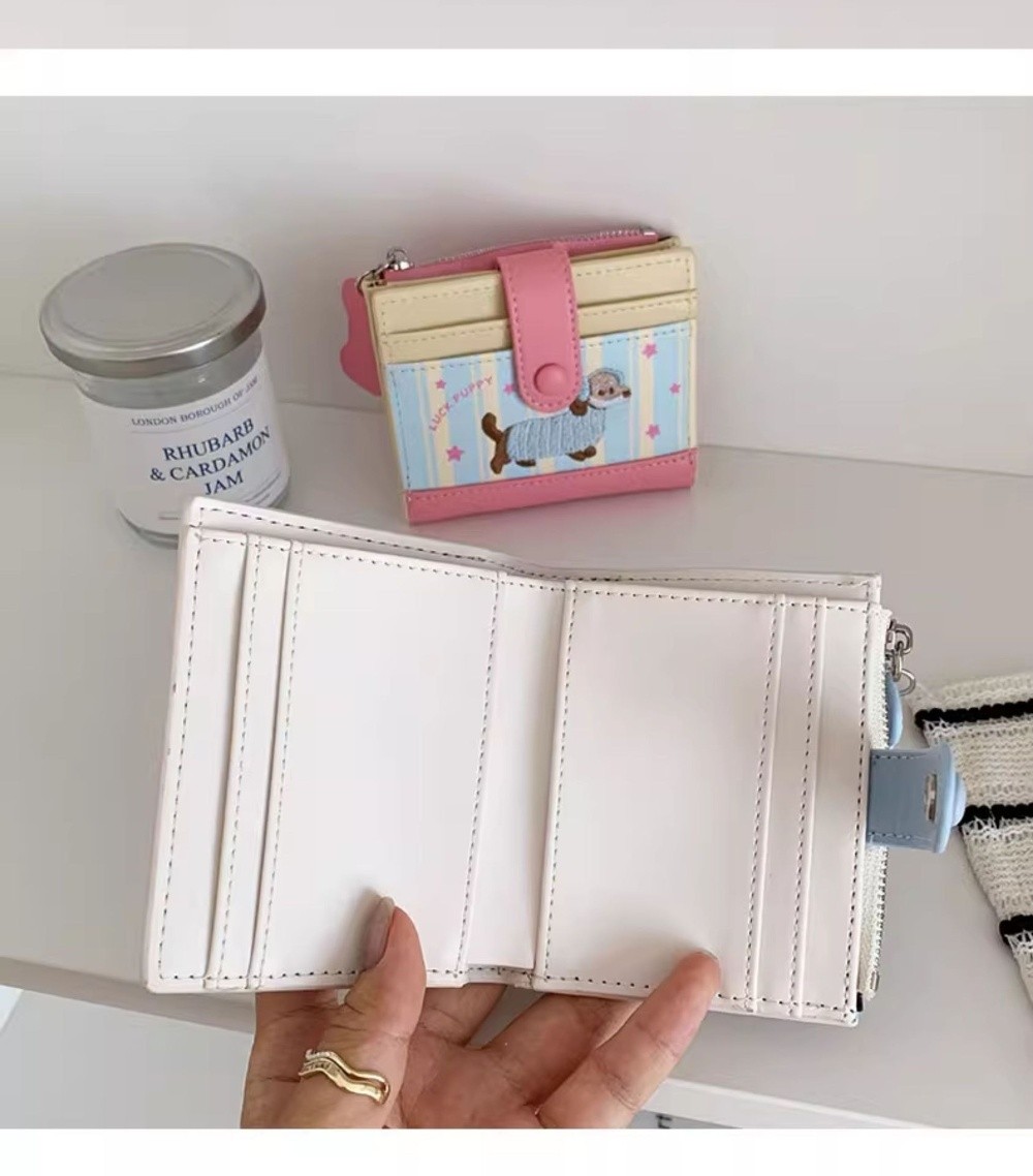 Korean Style Dachshund Embroid - огляд і ціна Embroidery Wallet