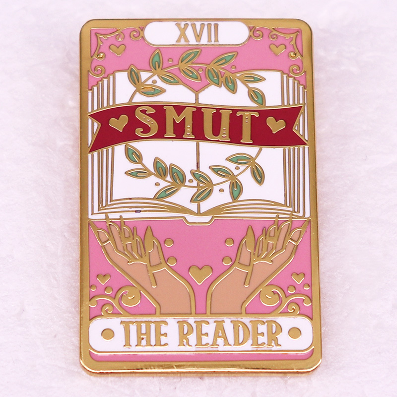 SMUT The Reader Book Enamel Pi - огляд і ціна Embroidery Wallet
