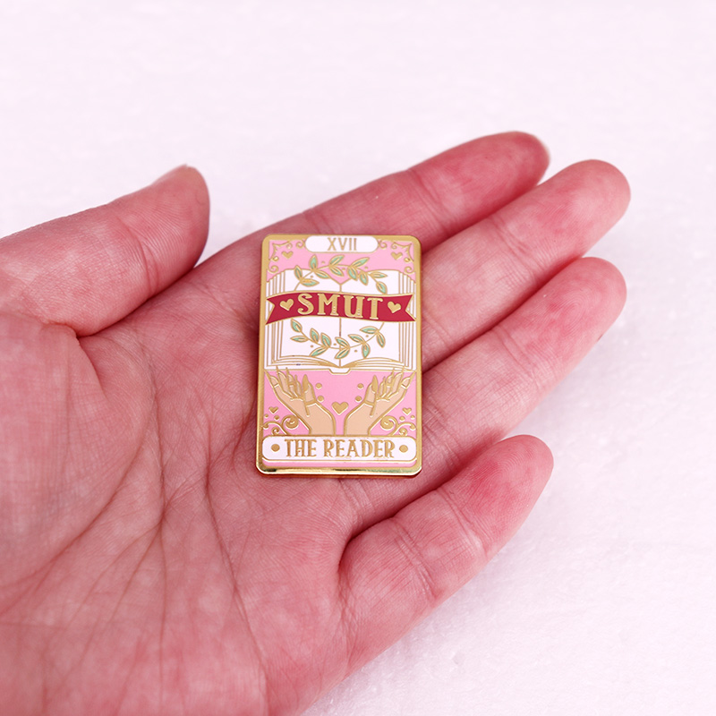 SMUT The Reader Book Enamel Pi - огляд і ціна Embroidery Wallet