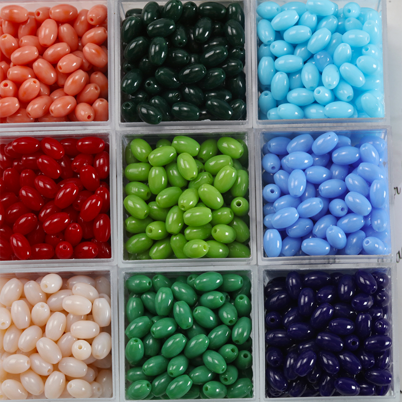 4x6mm Oval Porcelain Smooth Ri - огляд і ціна Embroidery Glass Beads