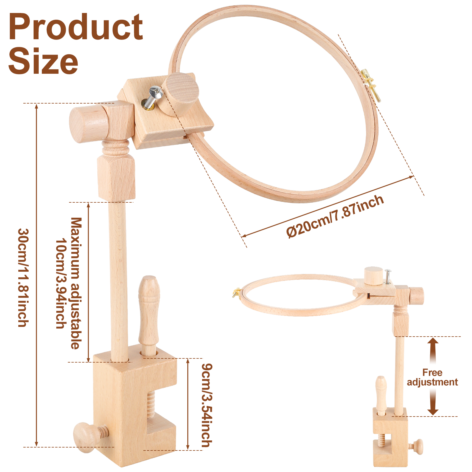 360 Rotation Adjustable Embroi - огляд і ціна Embroidery Hoop Stand