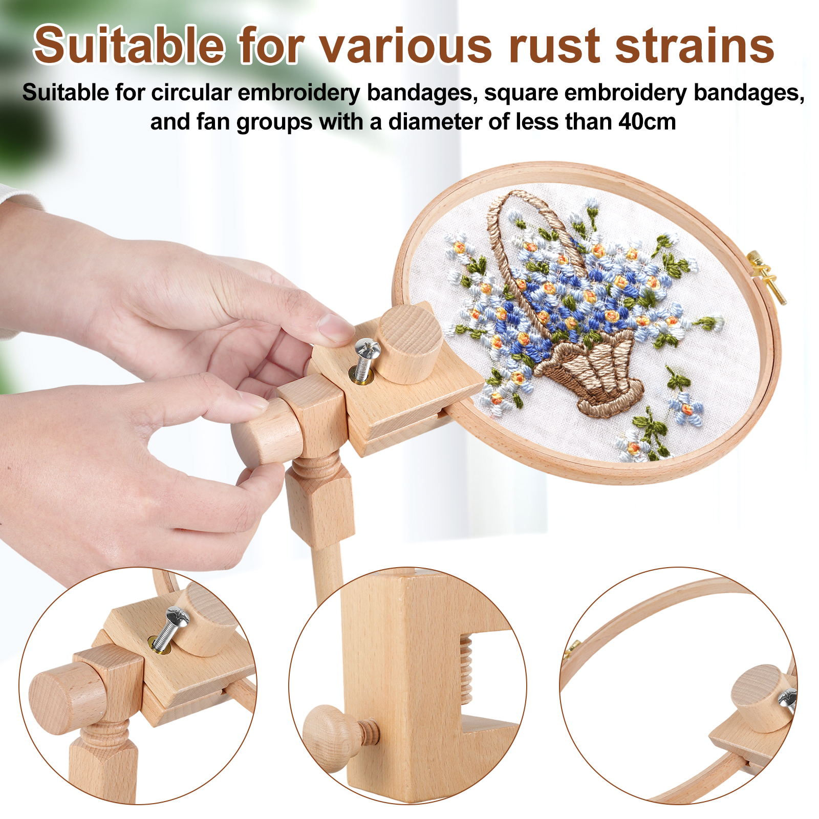 360 Rotation Adjustable Embroi - огляд і ціна Embroidery Hoop Stand