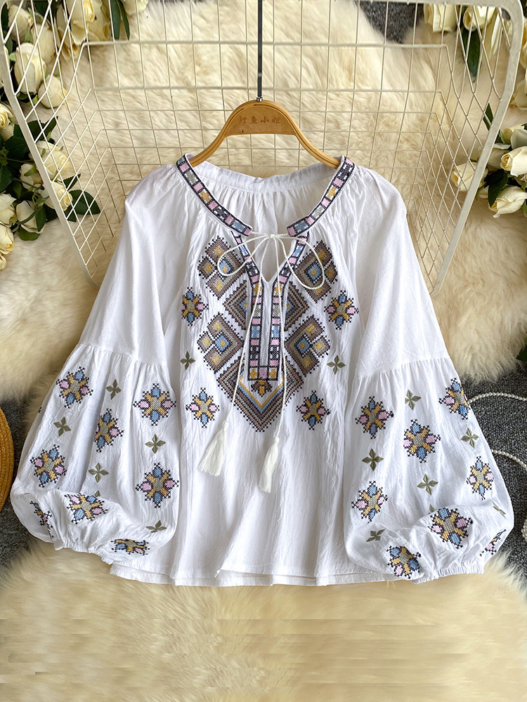 Women Bohemian Blouse Embroide - огляд і ціна Embroidery Class