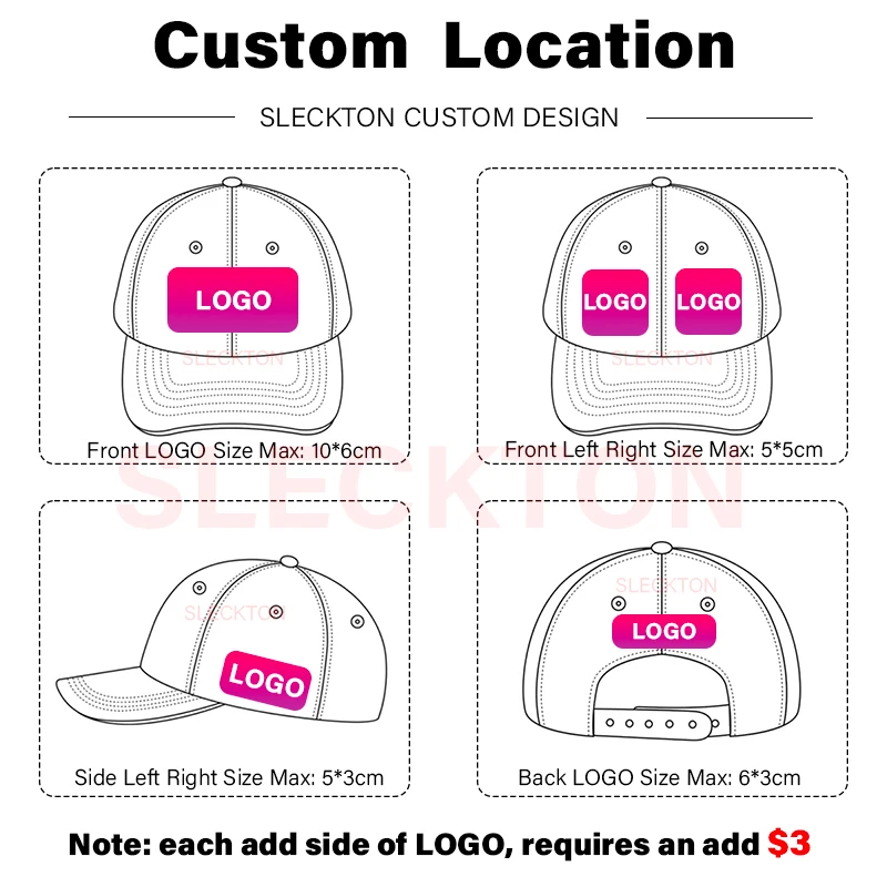 SLECKTON Custom LOGO Baseball  - огляд і ціна Embroidery Design Logo