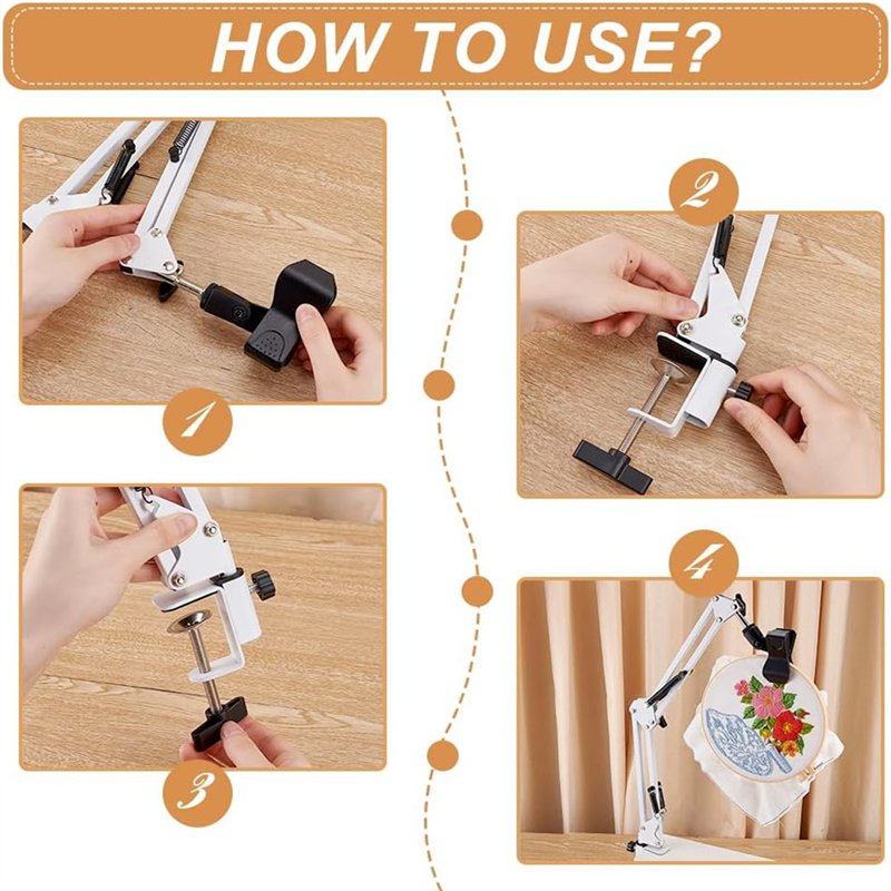 White Embroidery Stand Kit 8Mm - огляд і ціна Embroidery Hoop Stand