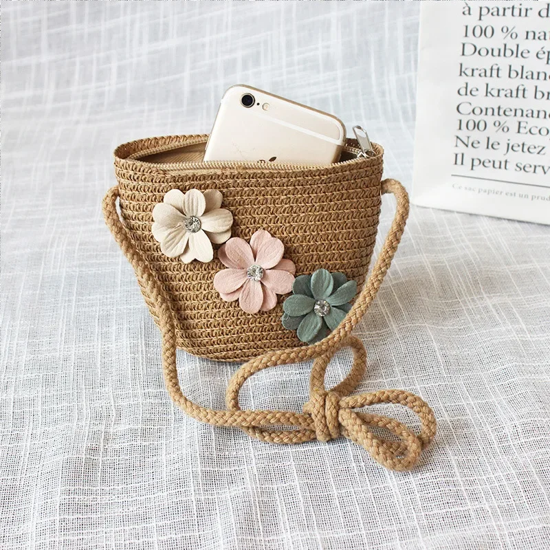 Summer Children's Straw Woven  - огляд і ціна Embroidery Wallet